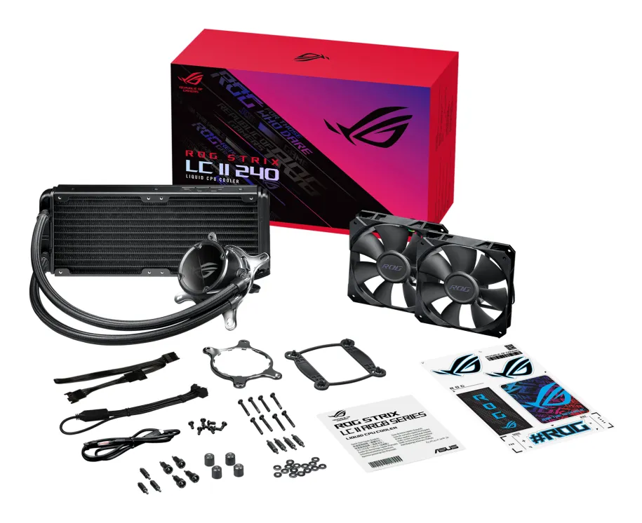 Asus ROG Strix LC II 240mm ARGB -nestej&auml;&auml;hdytin, musta
