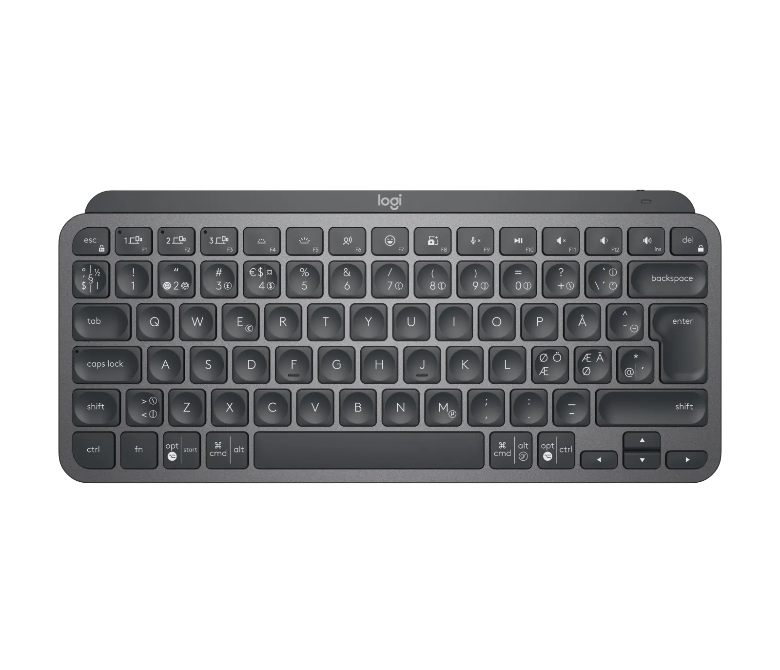 Logitech MX Keys Mini For Business -langaton n&auml;pp&auml;imist&ouml;, grafiitti