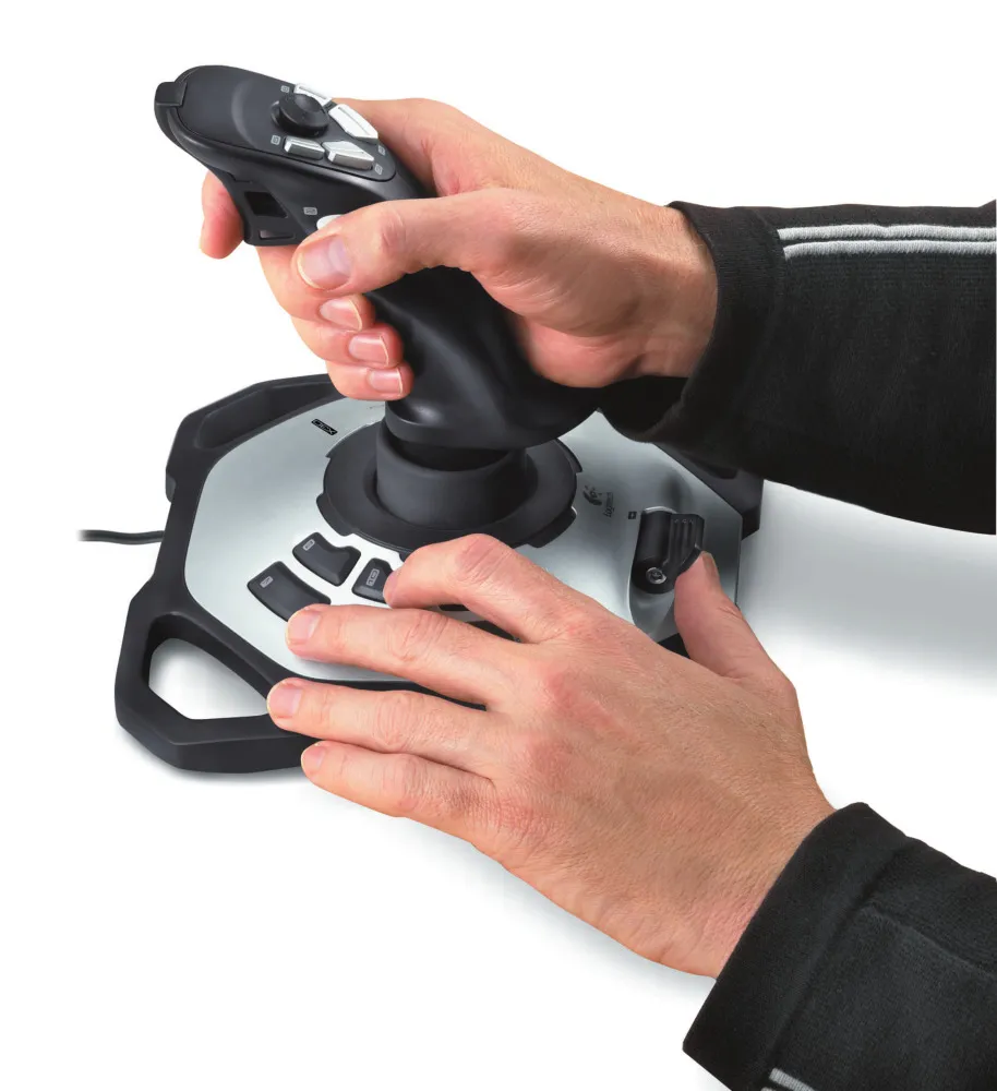 Logitech Extreme 3D Pro - Joystick - 12 painiketta - langallinen malleihin PC