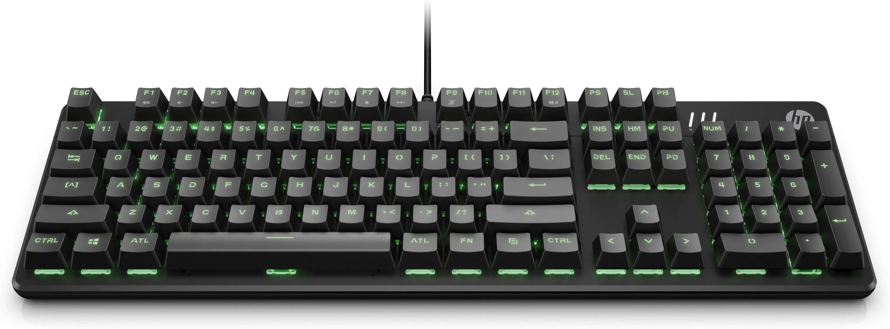 HP Pavilion 550 Mechanical Gaming Keyboard, Red Hybrid, Black