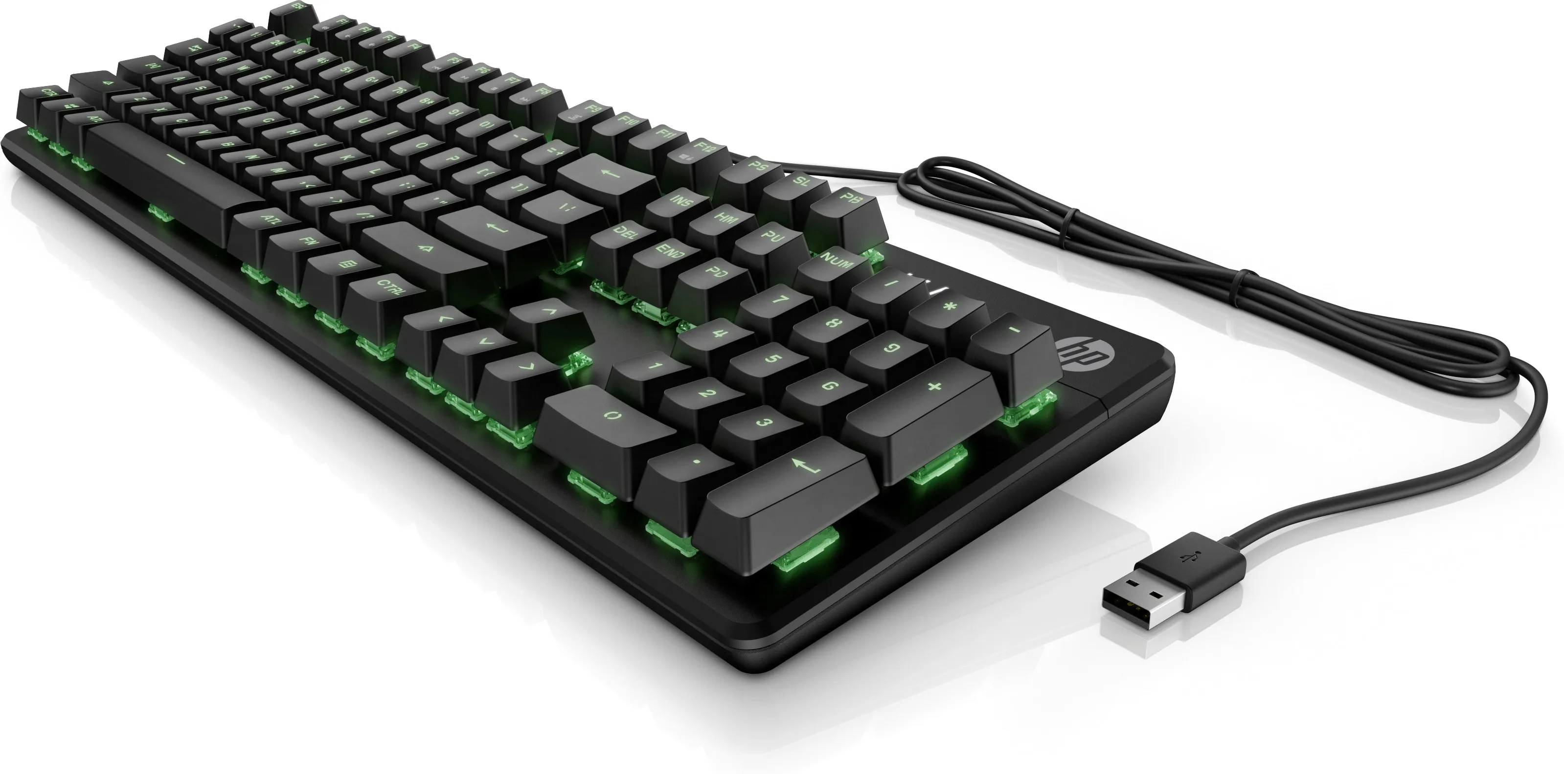 HP Pavilion 550 Mechanical Gaming Keyboard, Red Hybrid, Black