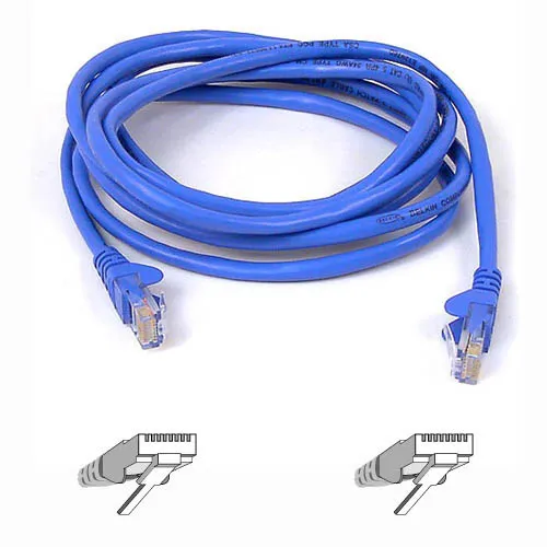 Belkin Cat5e U/UTP - network cable, 15 m, Snagless, Blue