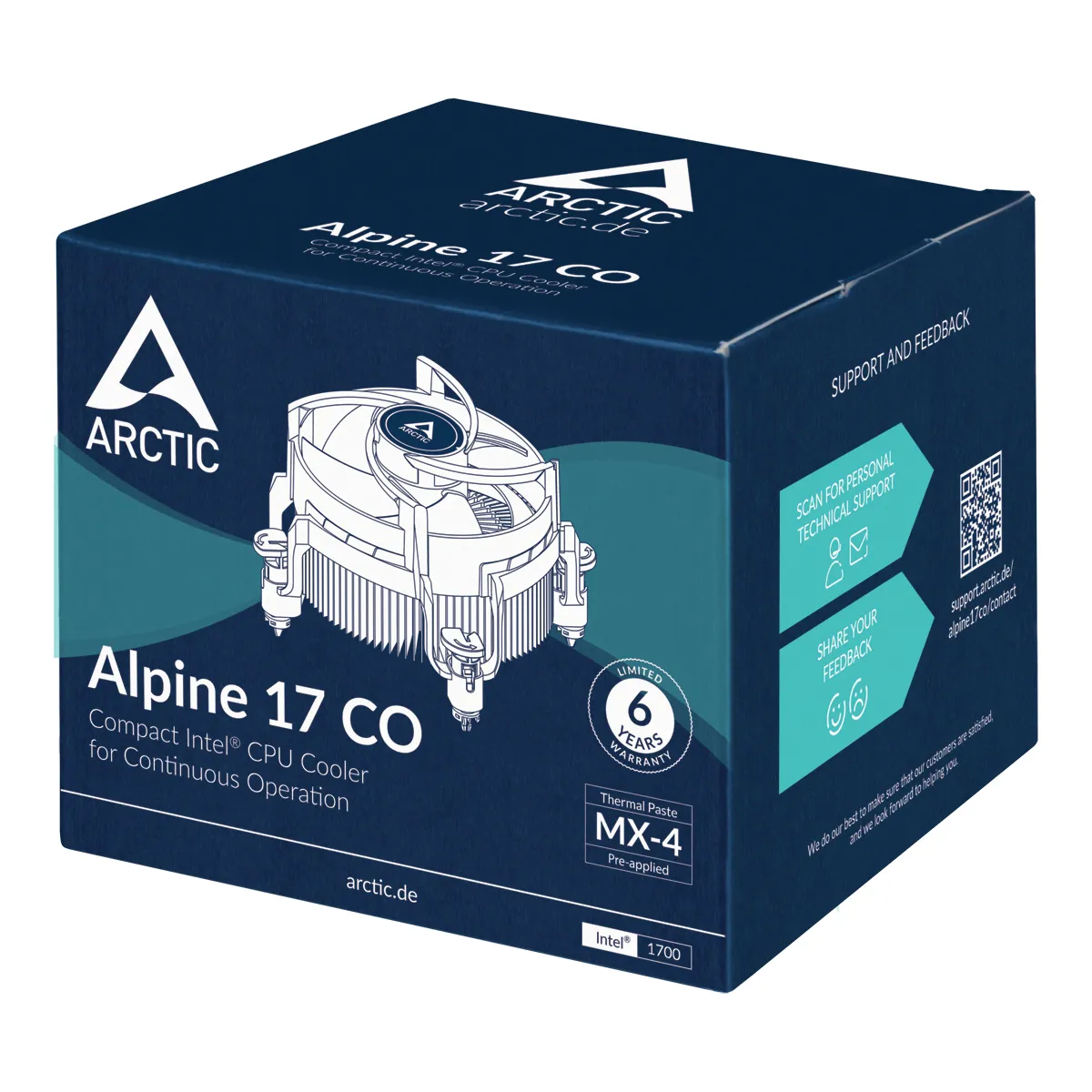 Arctic Alpine 17 CO -prosessorijäähdytin