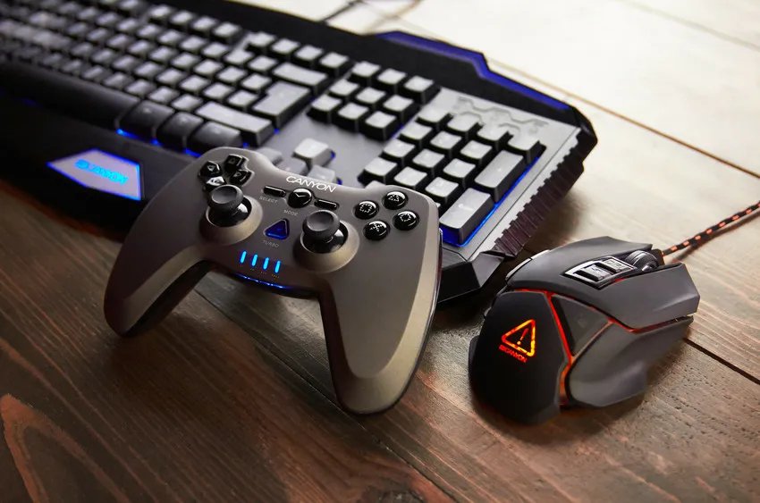 Canyon CND-SGM6N Hazard Wired Gaming Mouse, Black/Orange