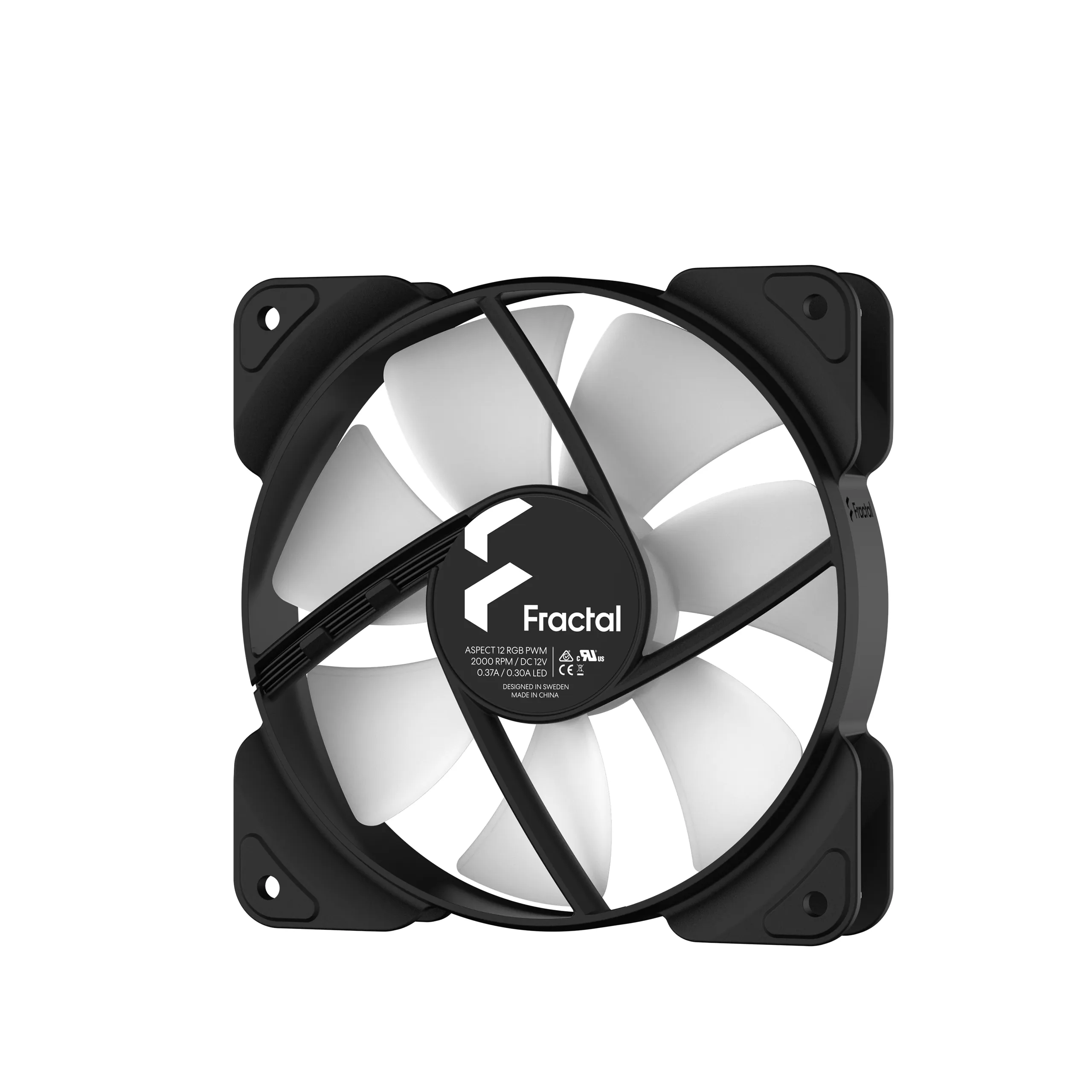 Fractal Design Aspect 12 RGB PWM, 120mm - case fan, black, 3pcs