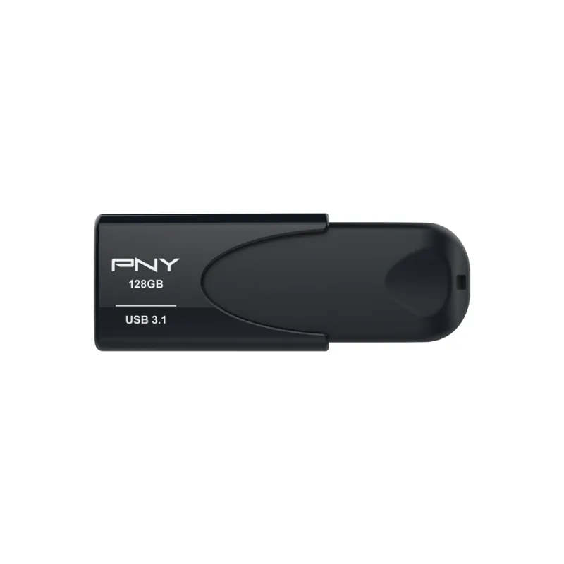 PNY 128GB Attache 4 USB 3.2 Gen 1x1 - memory stick, Black