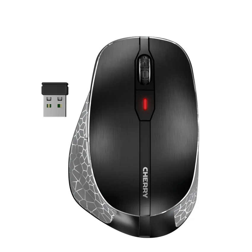 CHERRY MW 8C ERGO -langaton ergonominen hiiri, musta, harmaa