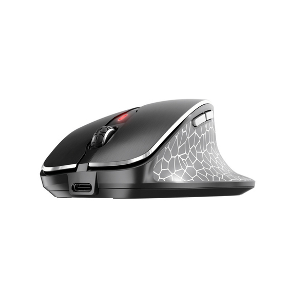 CHERRY MW 8C ERGO Wireless Ergonomic Mouse, Black, Grey
