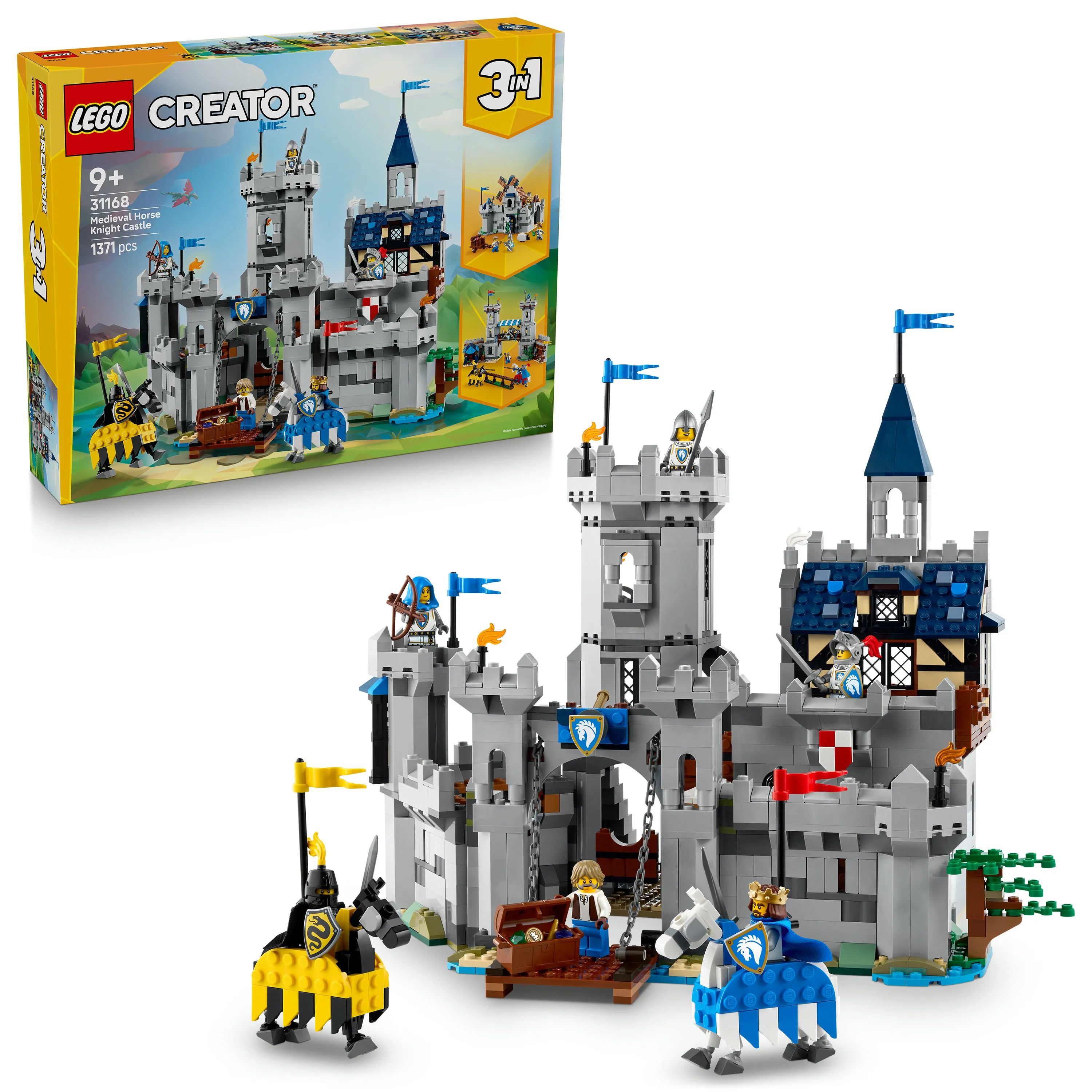 LEGO Creator 3-in-1 Medieval Horse Knight Castle 31168