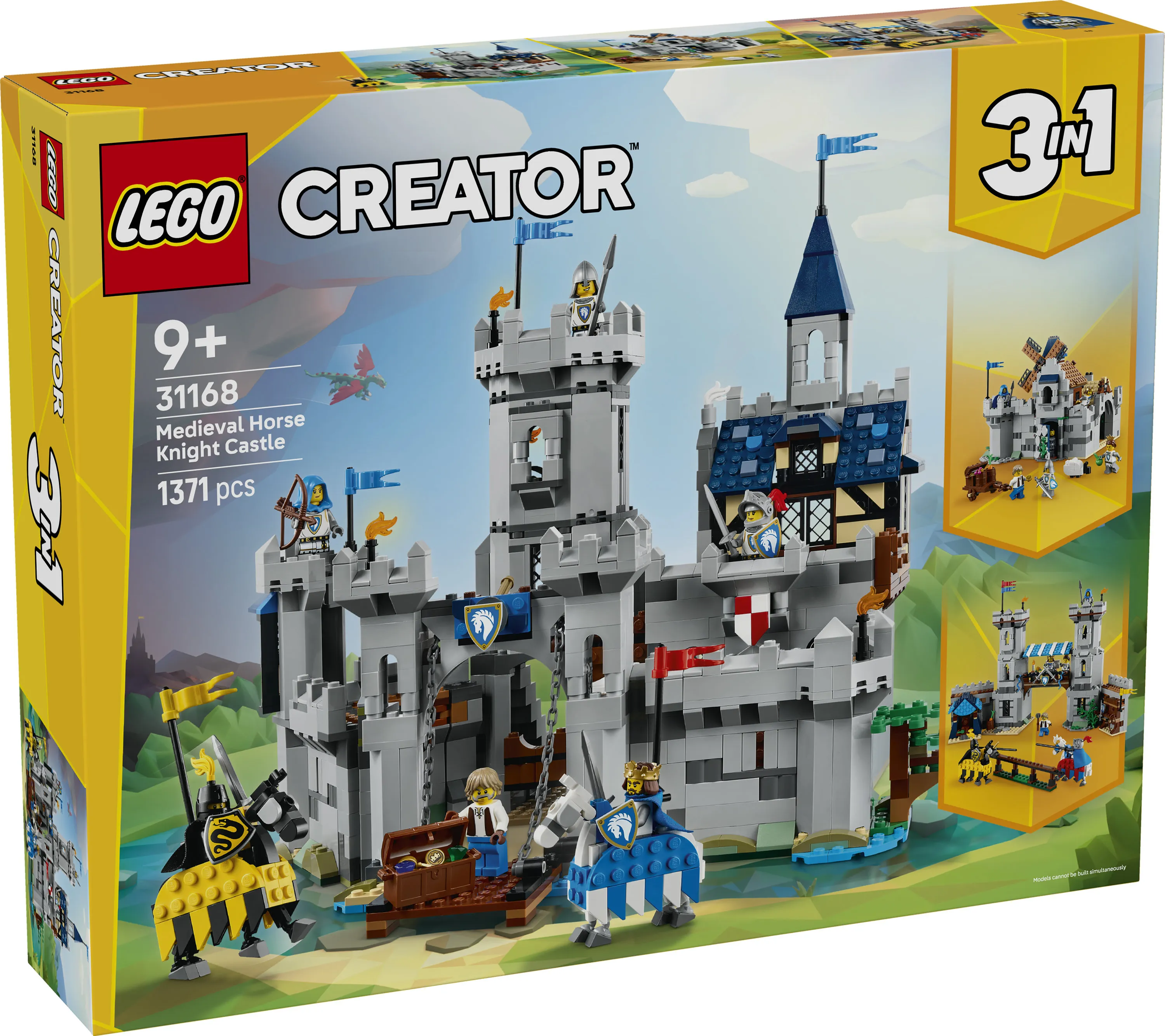 LEGO Creator 3-in-1 Medieval Horse Knight Castle 31168