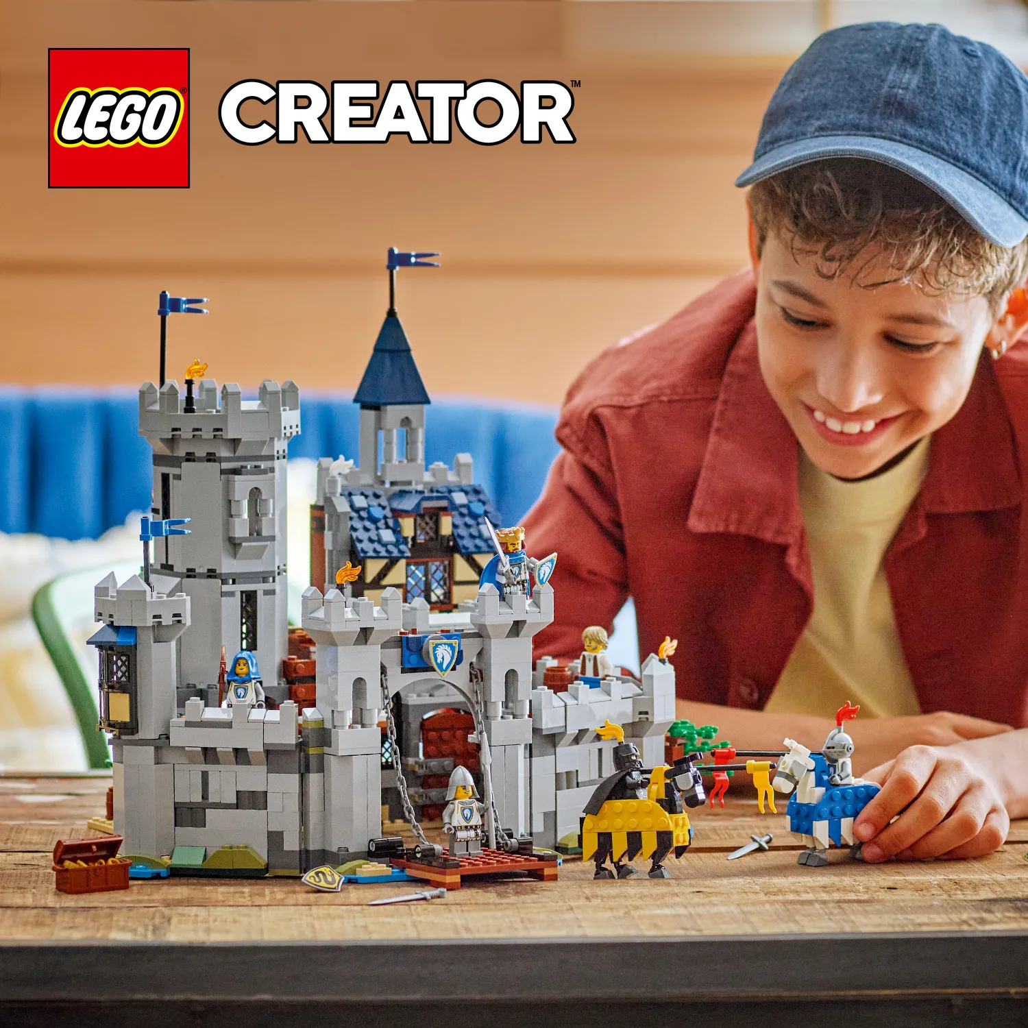 LEGO Creator 3-in-1 Medieval Horse Knight Castle 31168