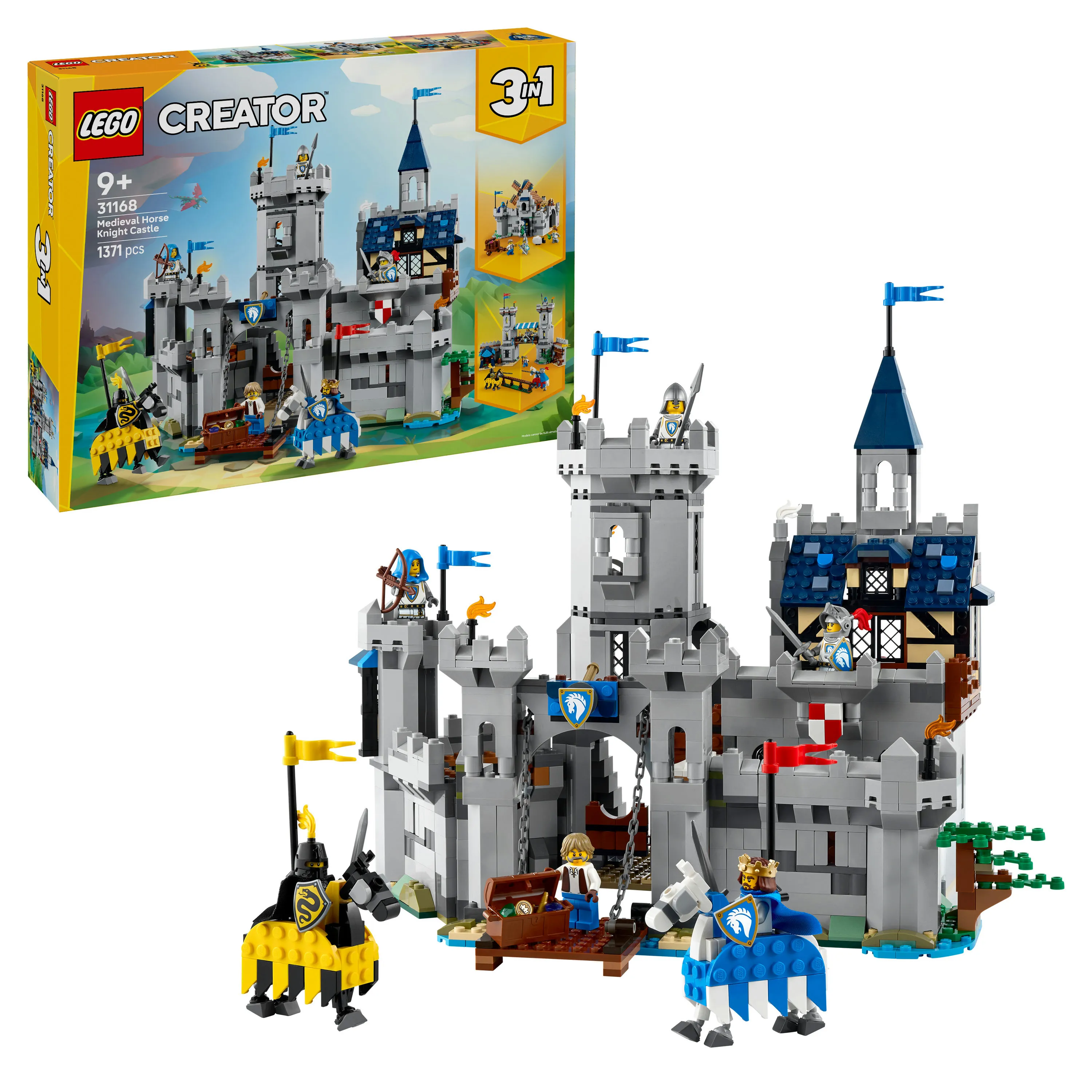 LEGO Creator 3-in-1 Medieval Horse Knight Castle 31168
