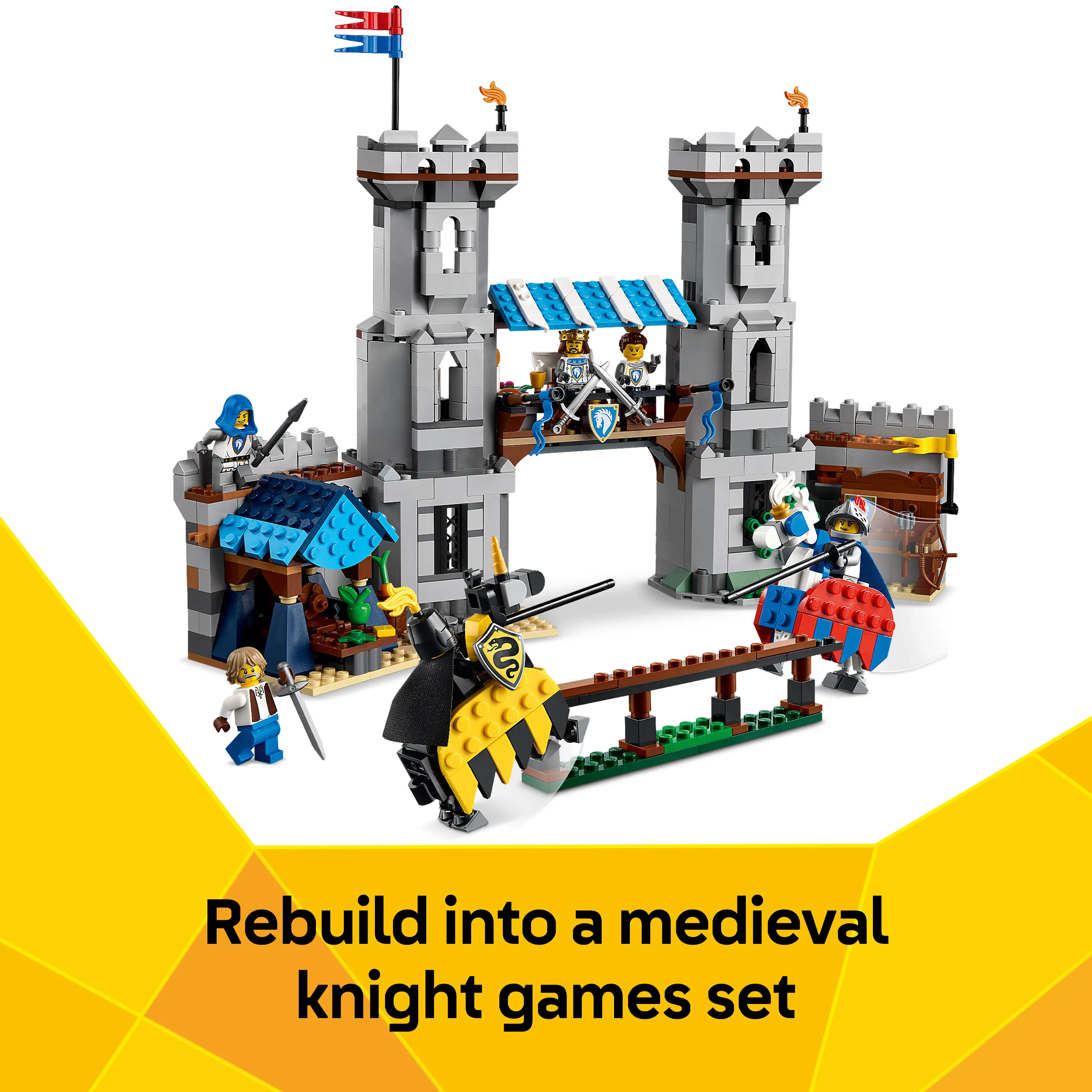 LEGO Creator 3-in-1 Medieval Horse Knight Castle 31168