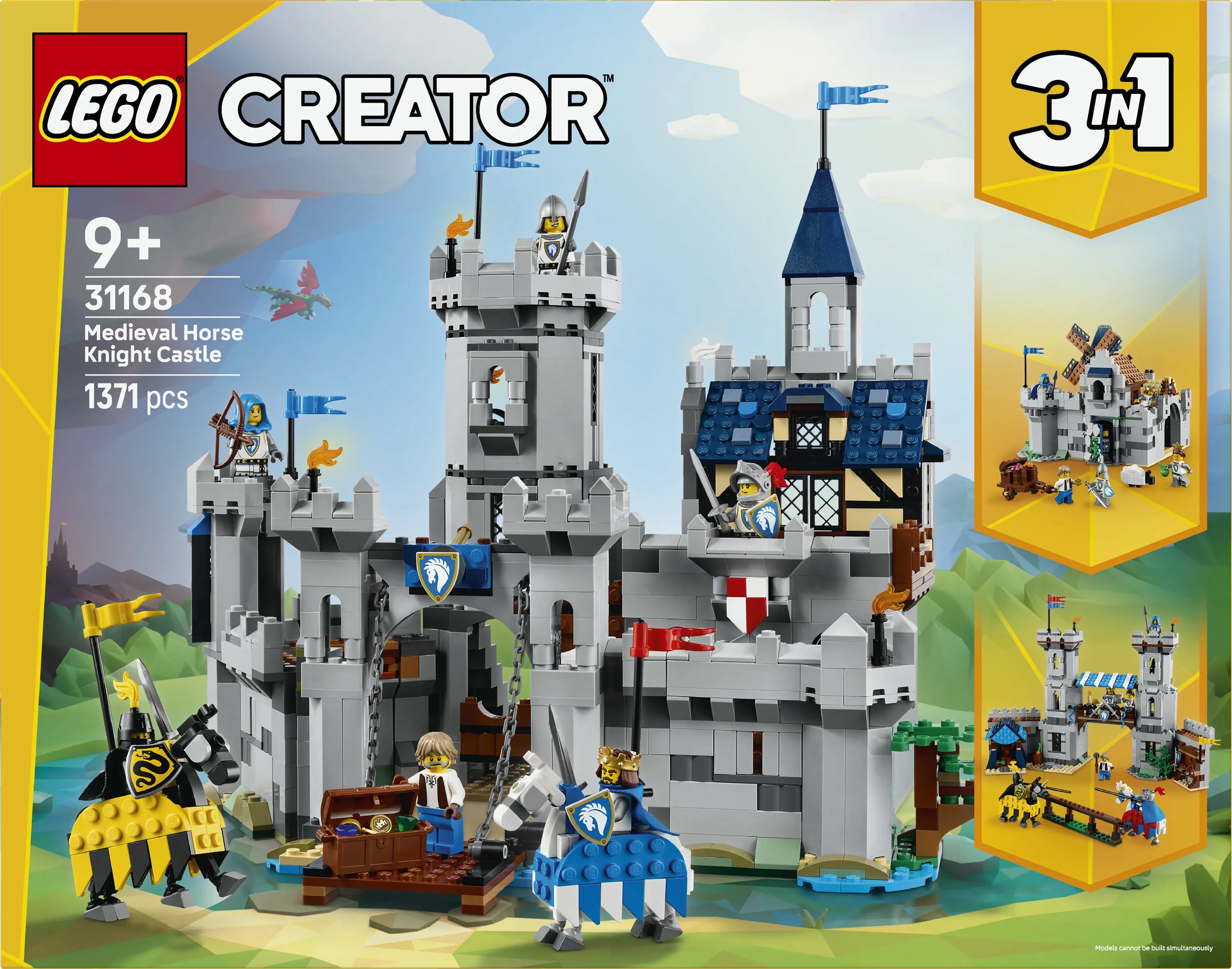LEGO Creator 3-in-1 Medieval Horse Knight Castle 31168