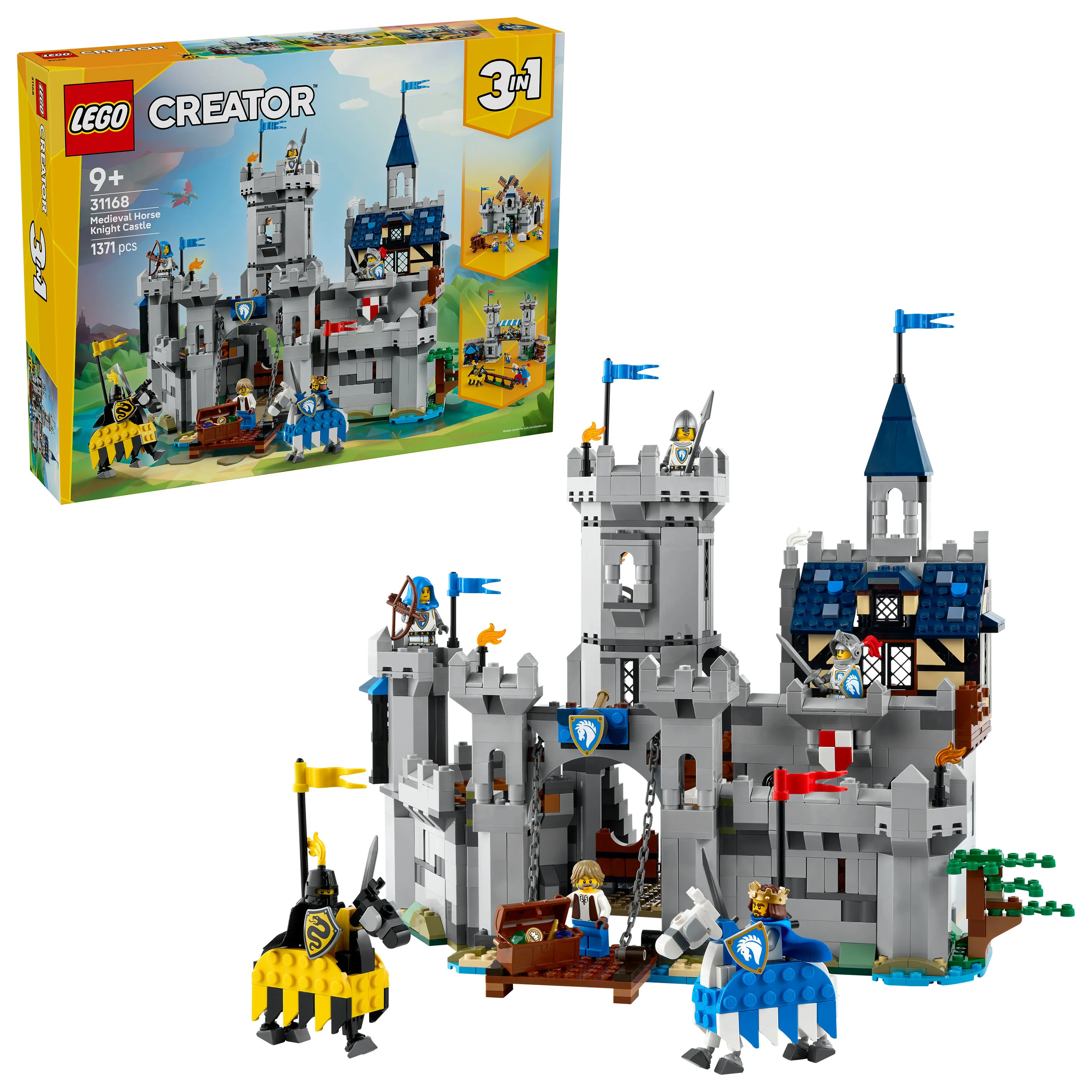 LEGO Creator 3-in-1 Medieval Horse Knight Castle 31168