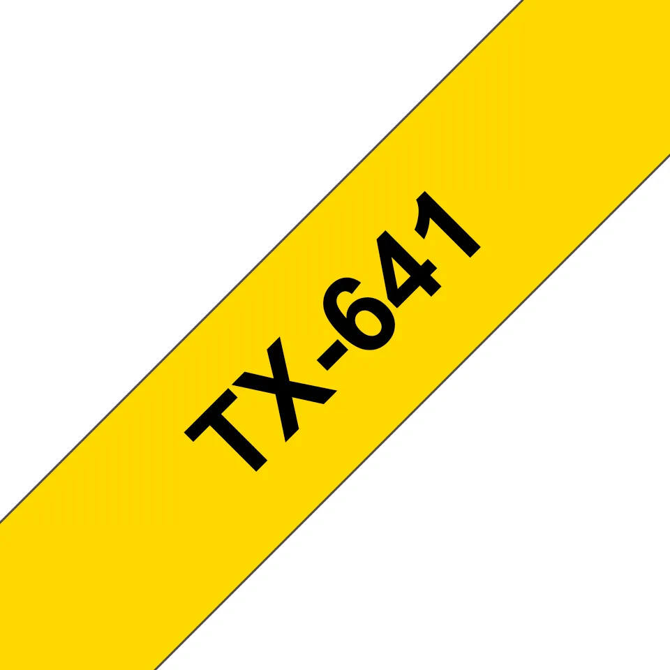 Brother TX tape 18mmx15m black/yellow