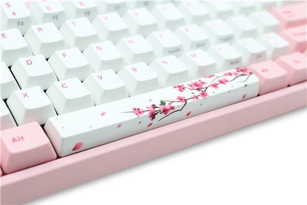 Ducky x Varmilo MIYA-Pro Sakura TKL Cherry MX Red Nordic Layout /White &amp; Pink PBT keycaps