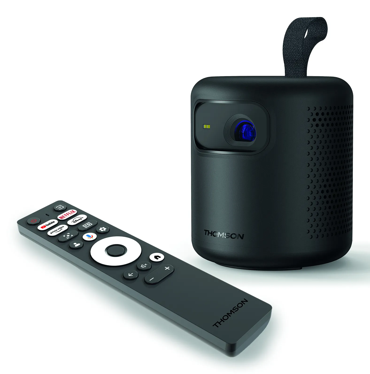 Thomson Vega PG35B Google TV Full HD 600 ANSI lm Portable LED Projector, Black