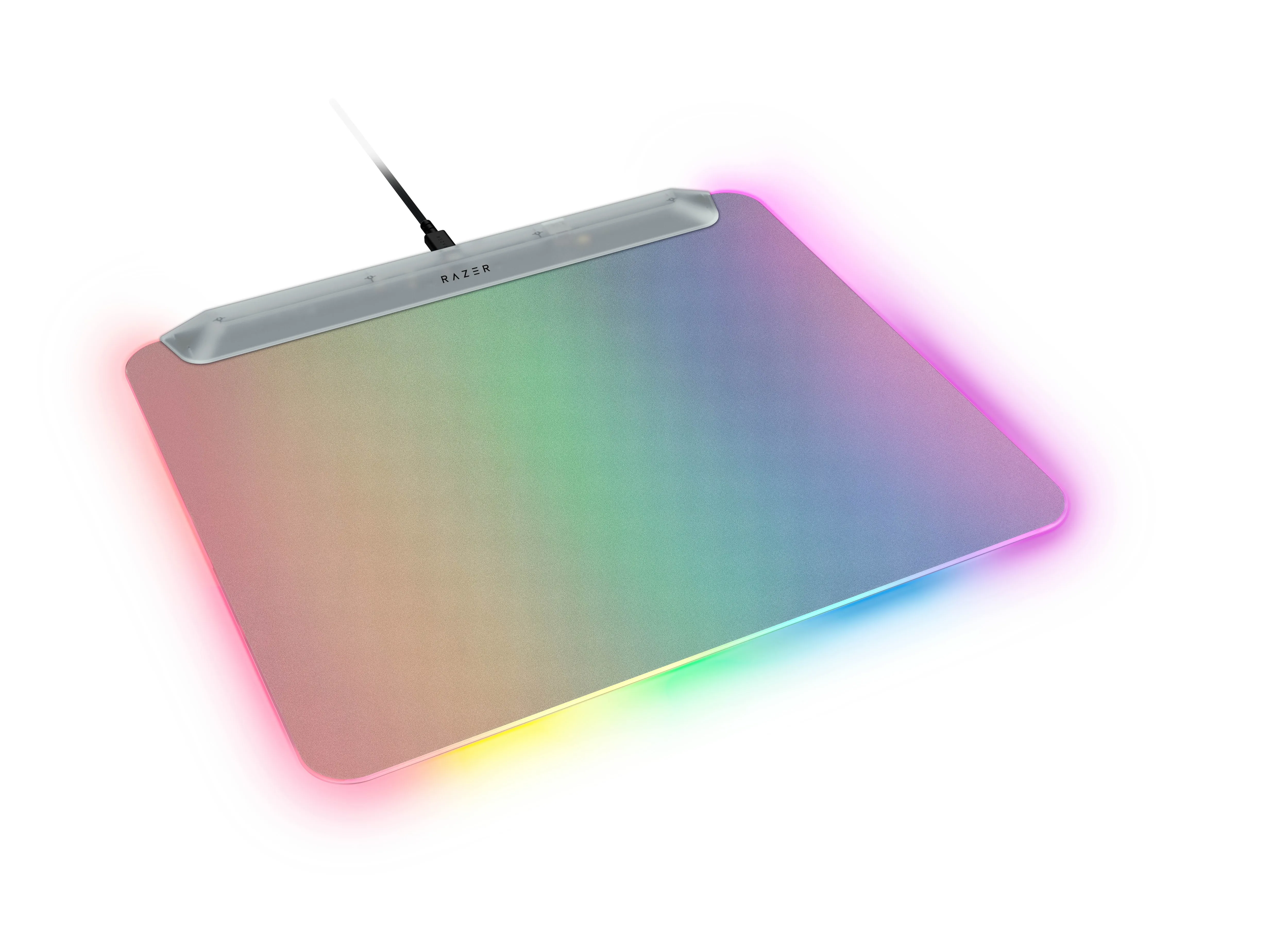Razer Firefly V2 Pro RGB Gaming Mousepad with hard surface, 360x278 mm, Phantom White