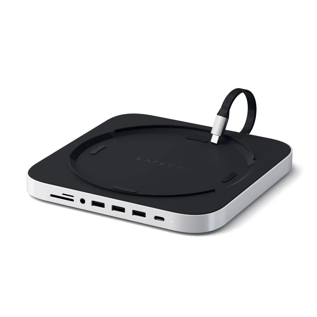 Satechi Aluminum Stand Hub for Mac Mini, SIlver