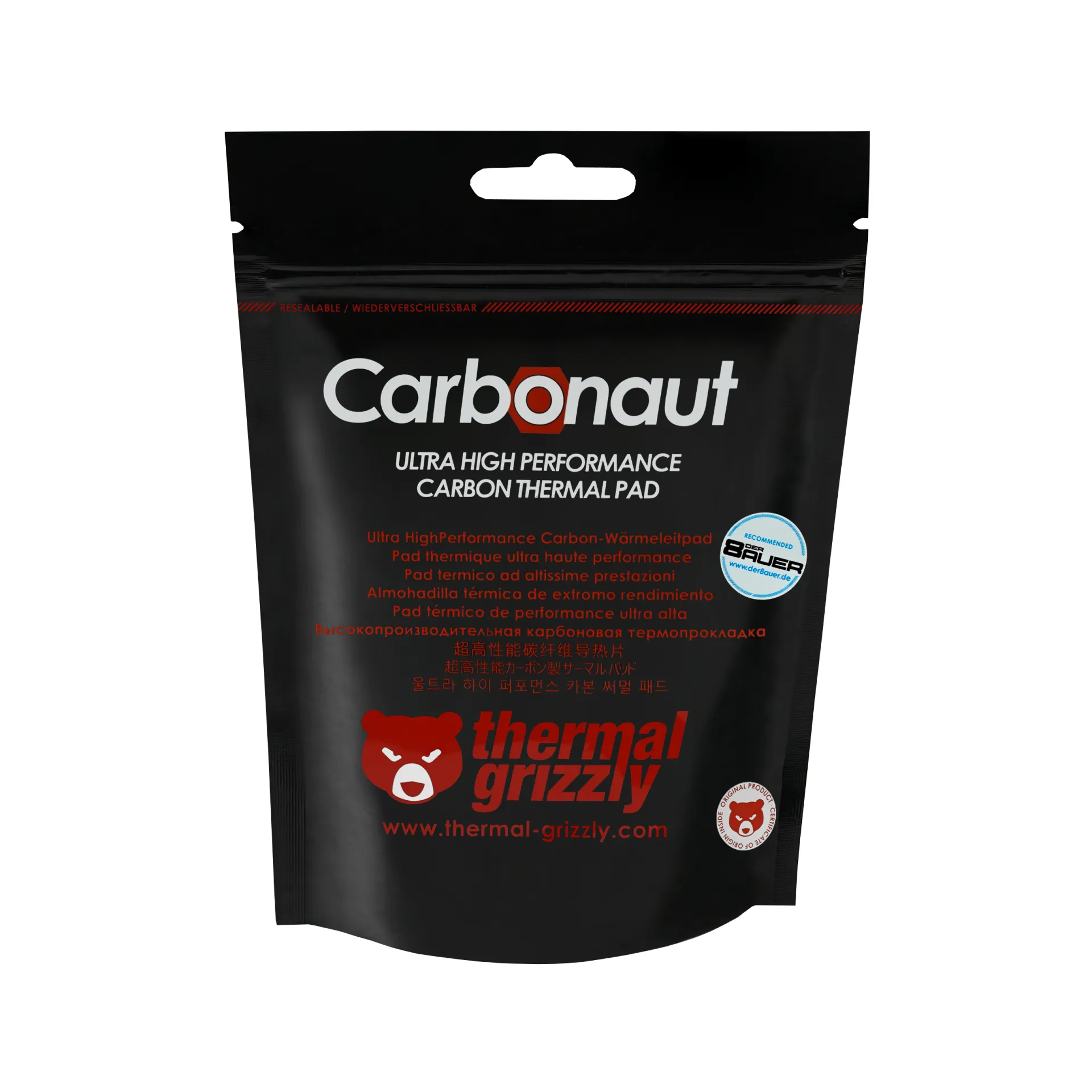 Thermal Grizzly Carbonaut Thermal Pad - thermal pad, 25x25x0,2mm