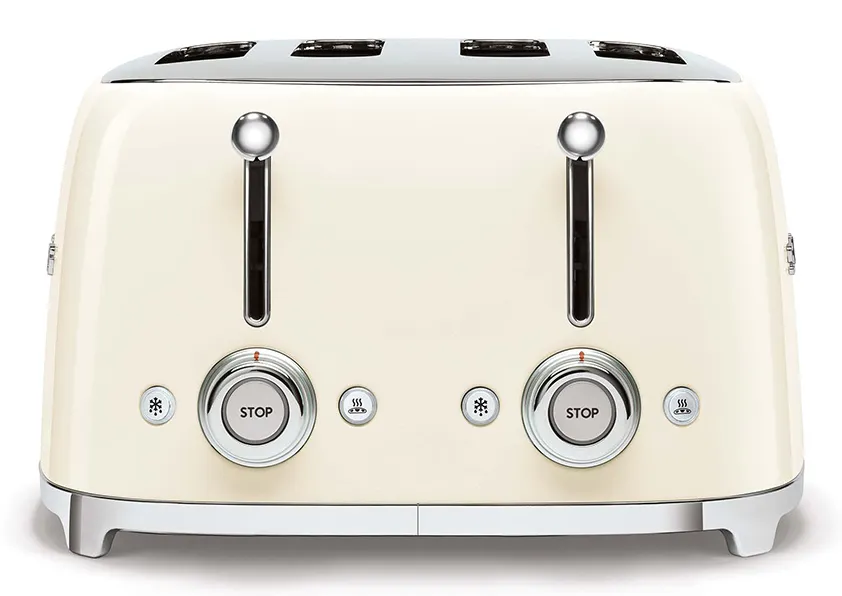 Smeg 50's Style - toaster, 4 slice(s),  Cream