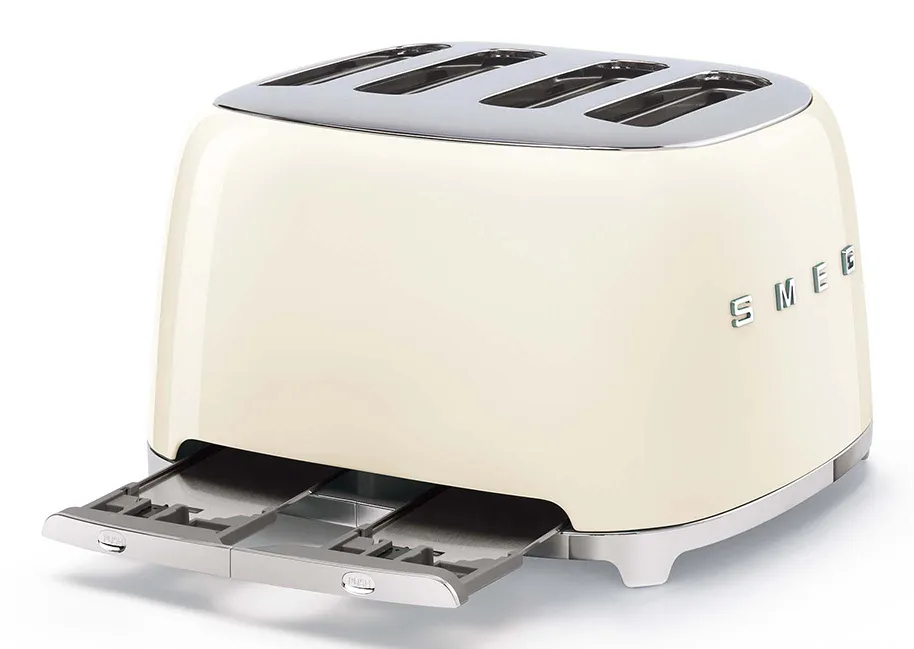 Smeg 50's Style - toaster, 4 slice(s),  Cream