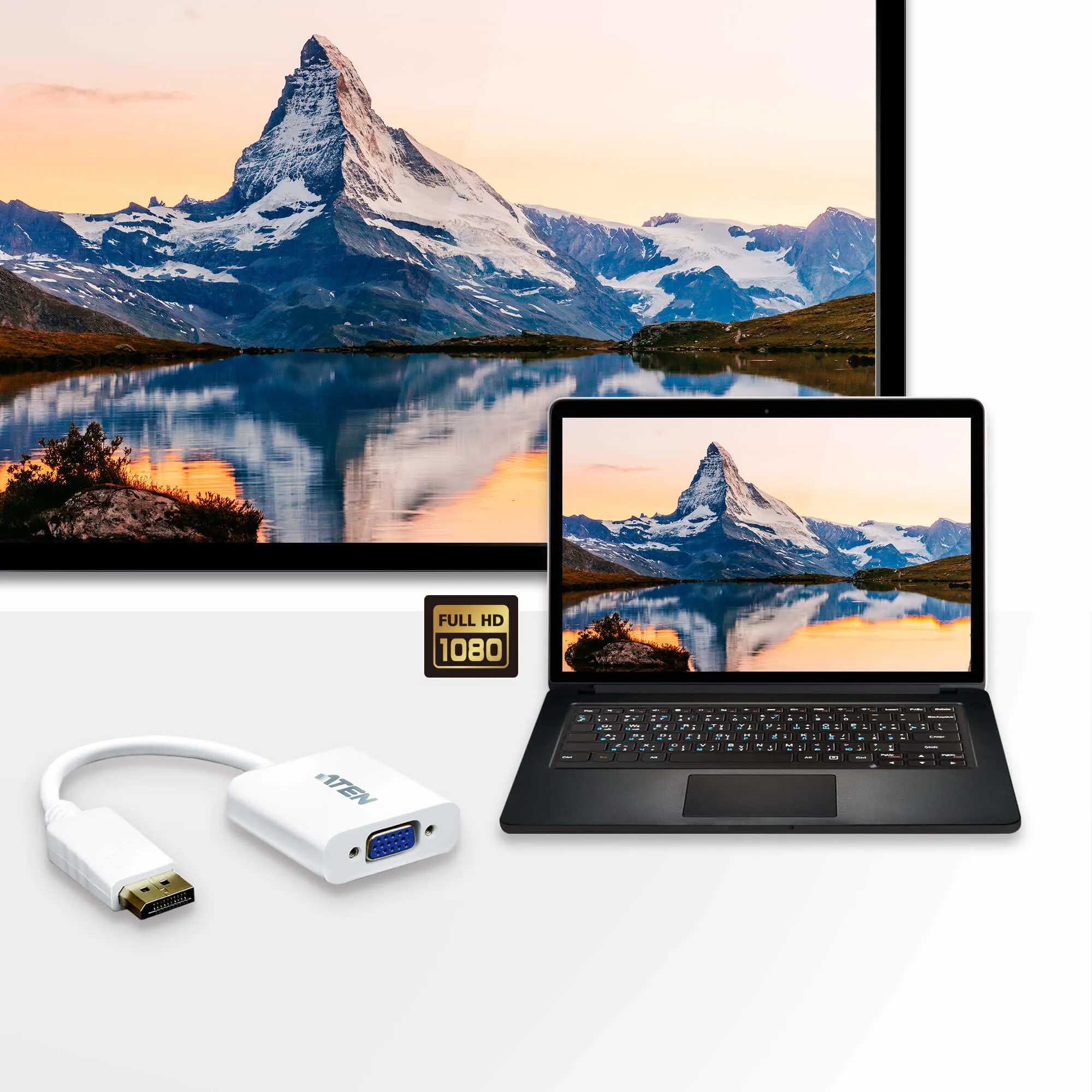 DisplayPort to VGA converter,