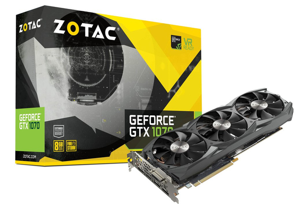 Zotac GeForce GTX 1070 8GB - grafikkort