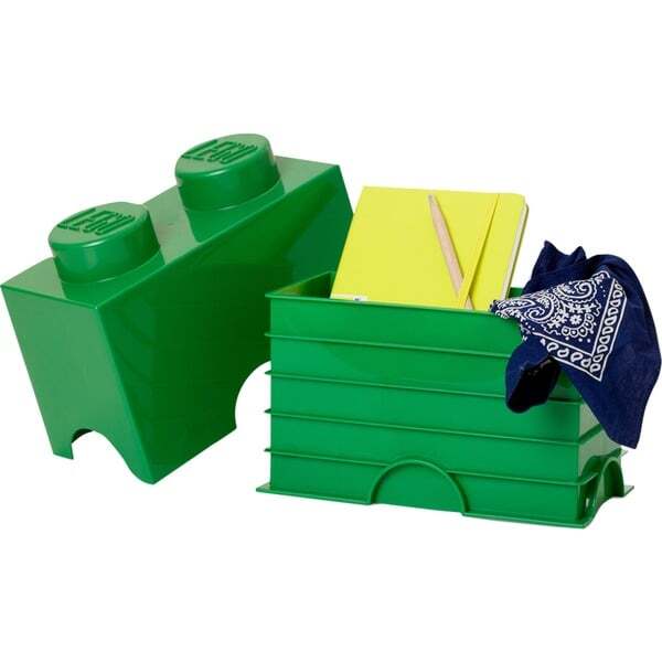 Room Copenhagen LEGO Storage Brick 2 green - RC40021734