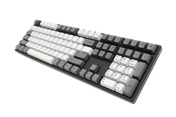 Ducky One Gray x Gray Cherry MX - Bakgrundsbelyst Speltangentbord