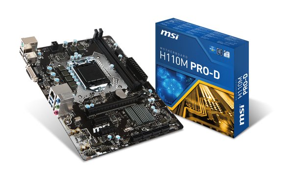 MSI H110M PRO-D, mATX moderkort