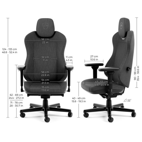 noblechairs Aura TX -pelituoli, Antracite