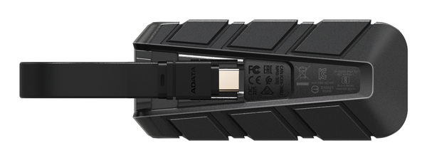 ADATA SC740 1 Tt USB-C -ulkoinen SSD, musta, Sininen