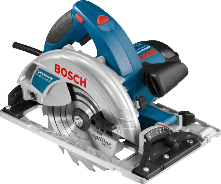Bosch Hand-held circular saw GKS 65 GCE Professional (blue, 1800 watts, L-BOXX, guide rail FSN 1400)