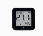 Shelly BLU HT Display ZB - sensor with display that shows temperature, humidity, light levels, and time, Black