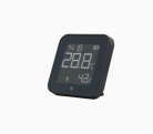 Shelly BLU HT Display ZB - sensor with display that shows temperature, humidity, light levels, and time, Black