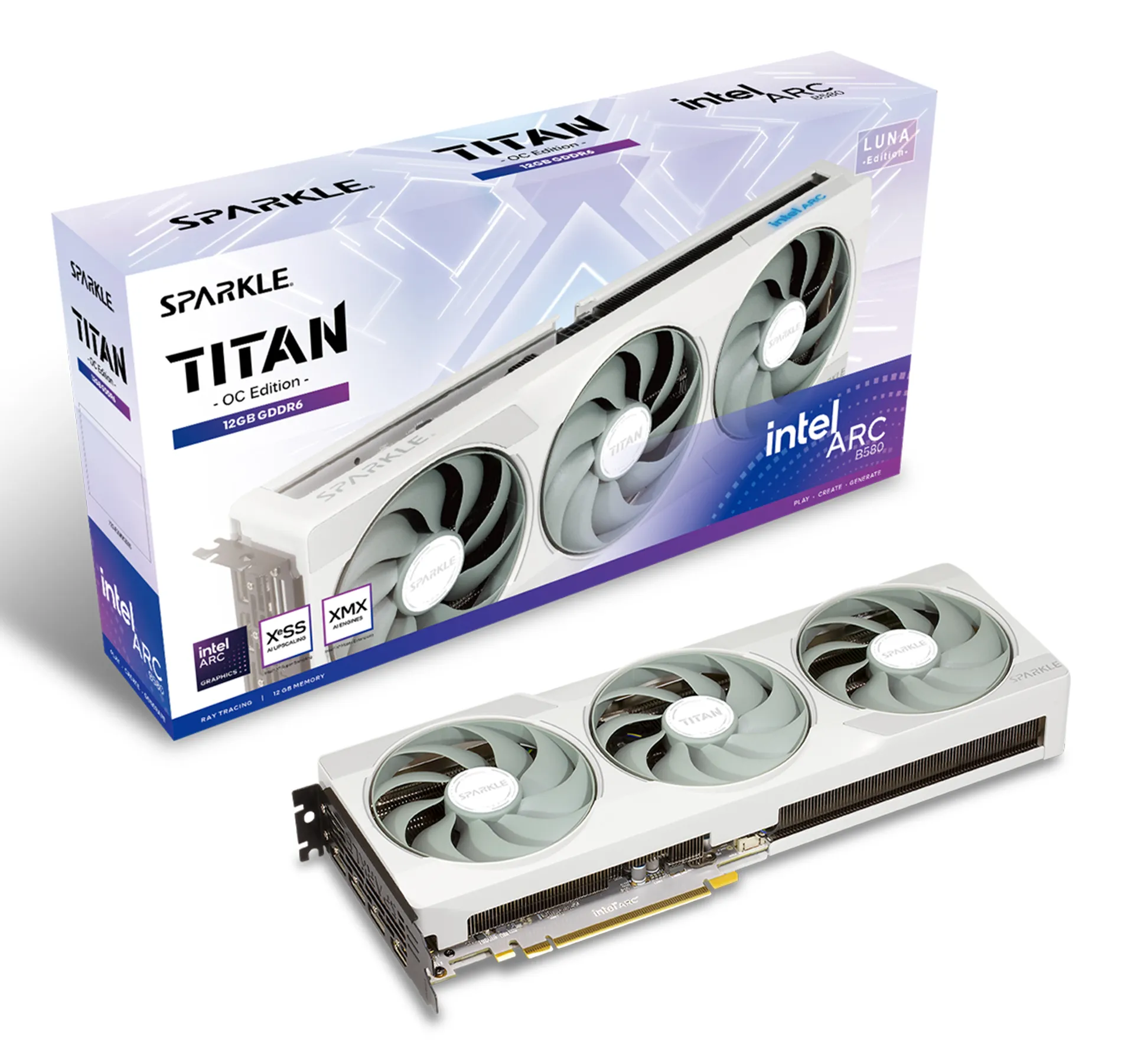 Sparkle Arc B580 Titan Luna OC 12 Gt -näytönohjain