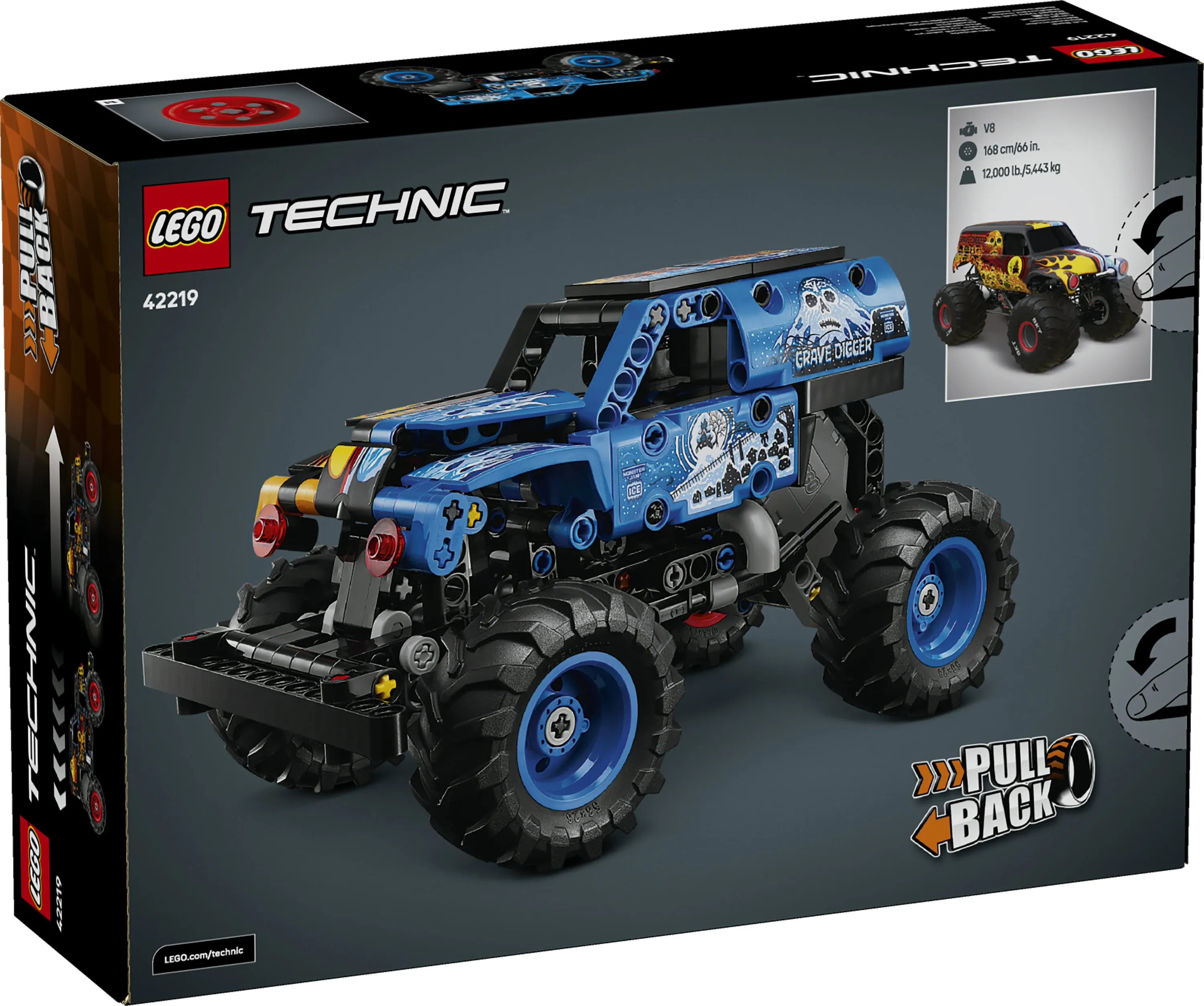 LEGO Technic Monster Jam Grave Digger Fire and Ice 42219