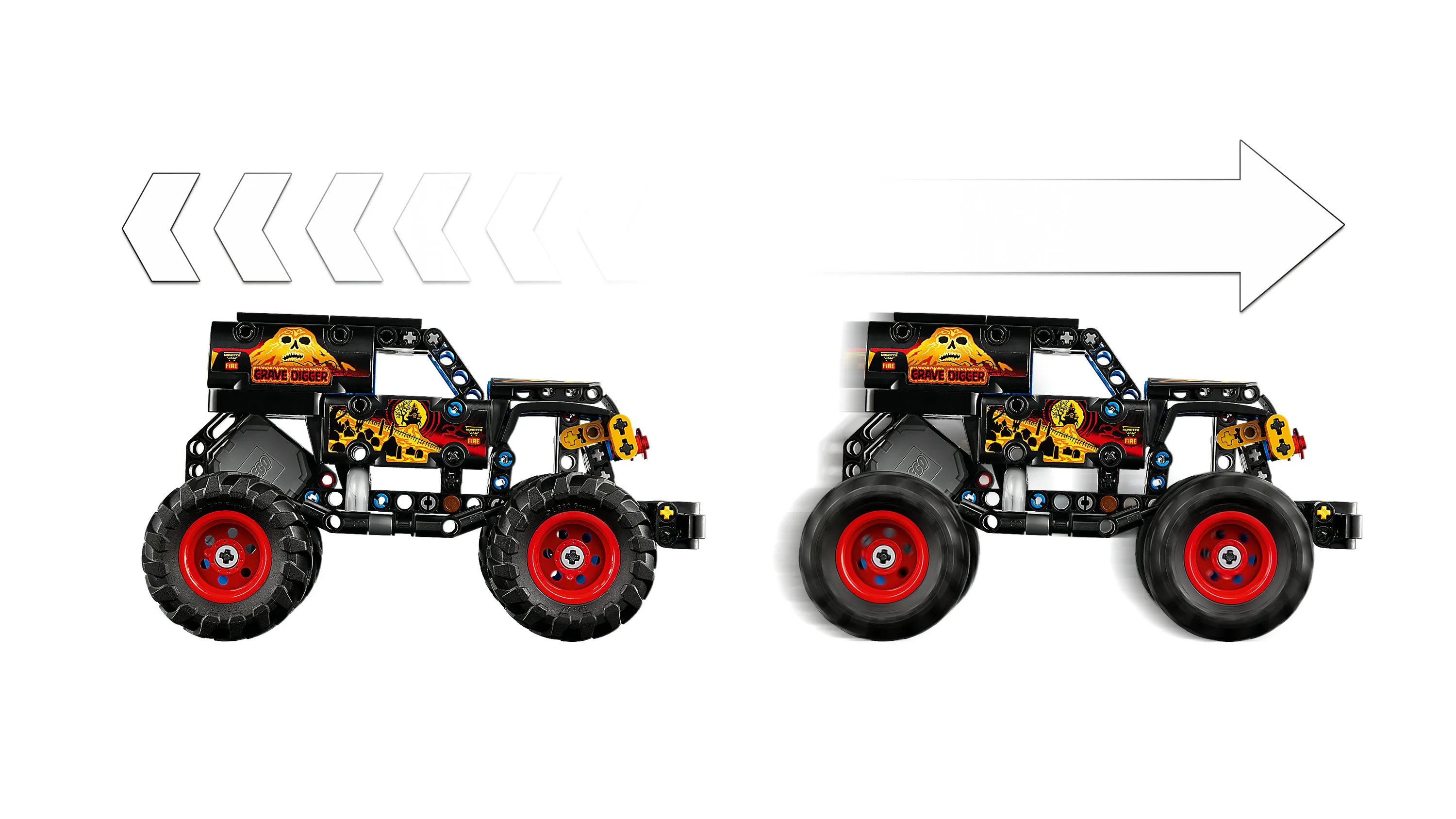 LEGO Technic Monster Jam Grave Digger Fire and Ice 42219