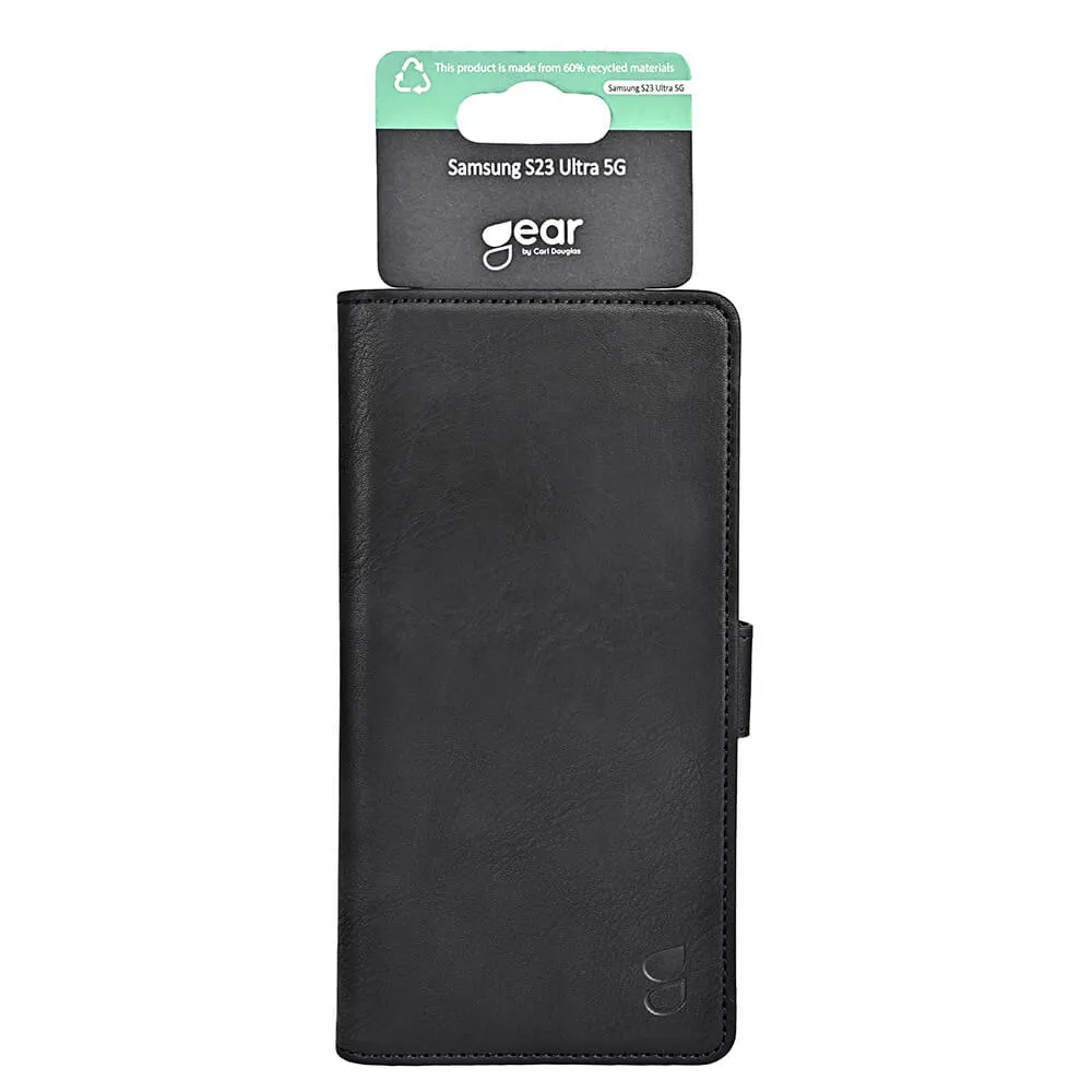 GEAR Wallet, Galaxy S23 Ultra - Wallet Case, Black