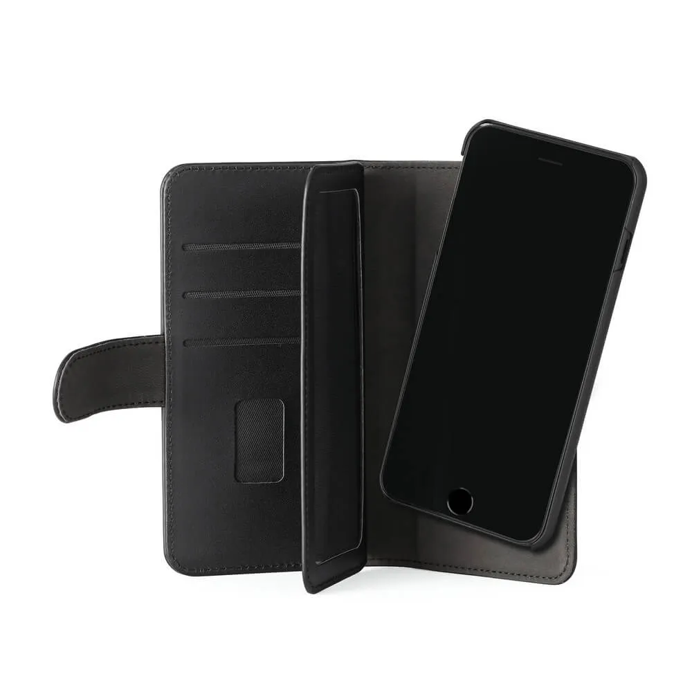 GEAR Wallet 7 Cards, iPhone 11 Pro - 2-in-1 lompakkokotelo, Musta