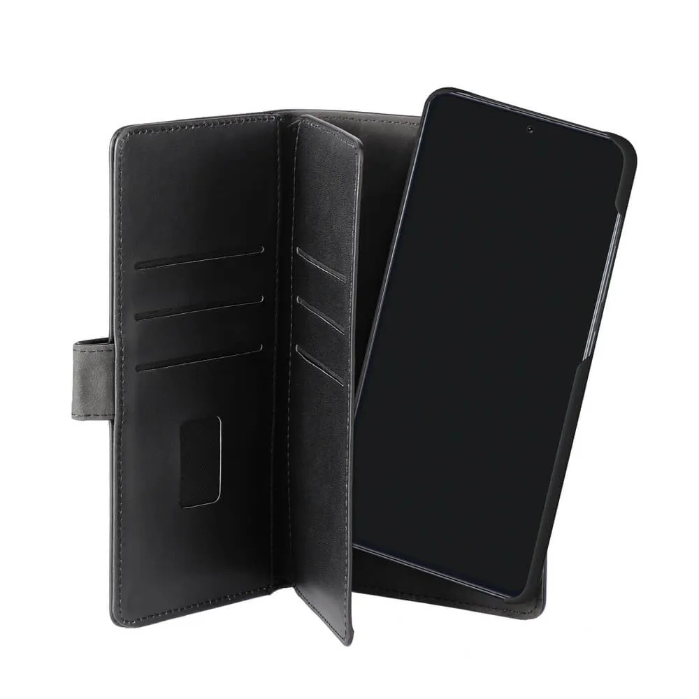 GEAR Wallet 7 Cards, Galaxy S20 Plus - 2-in-1 Wallet Case, Black