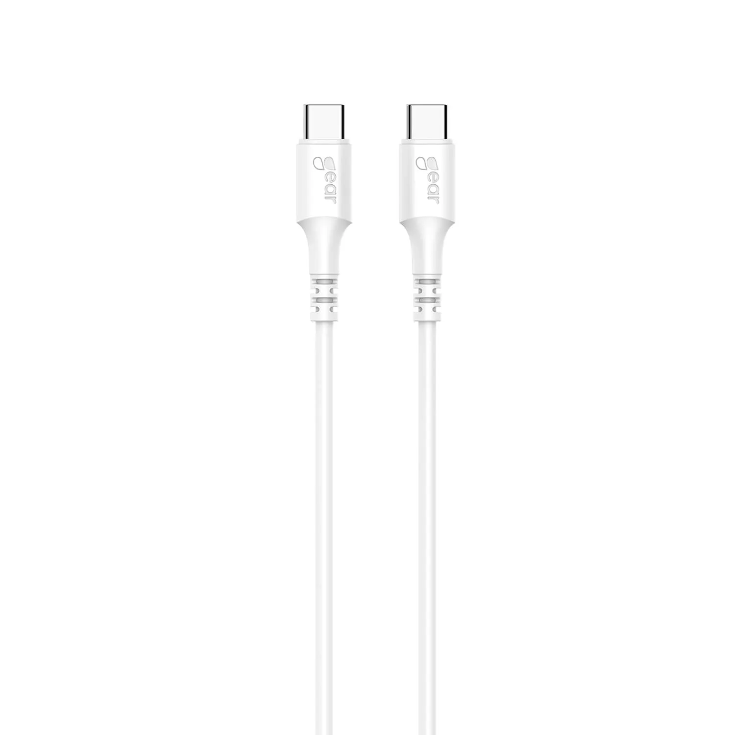 GEAR USB-C -kaapeli, 60 W, 2 m, valkoinen