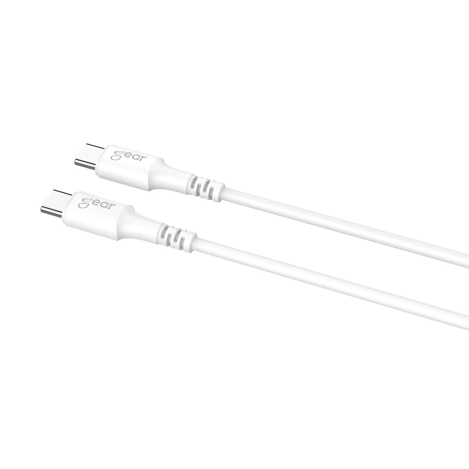 GEAR USB-C kabel, 60 W, 2 m, vit