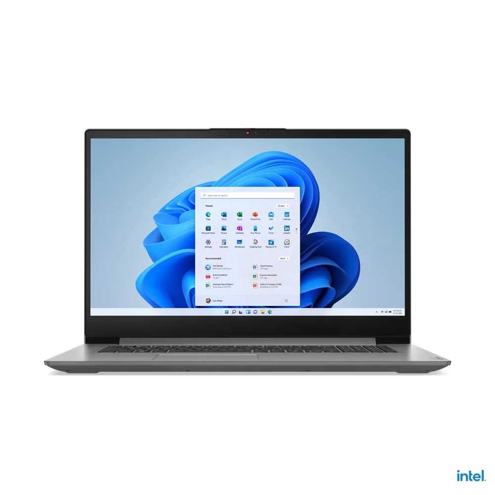 Lenovo 17.&quot; IdeaPad 3. Intel Pentium 8505, 4GB Ram, 128GB SSD, Windows 11 S - notebook