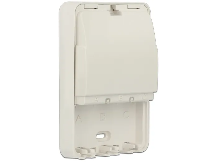Delock Keystone Surface Mounted Box 3 Port closed