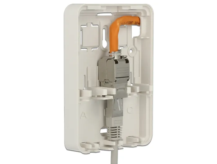 Delock Keystone Surface Mounted Box 3 Port closed