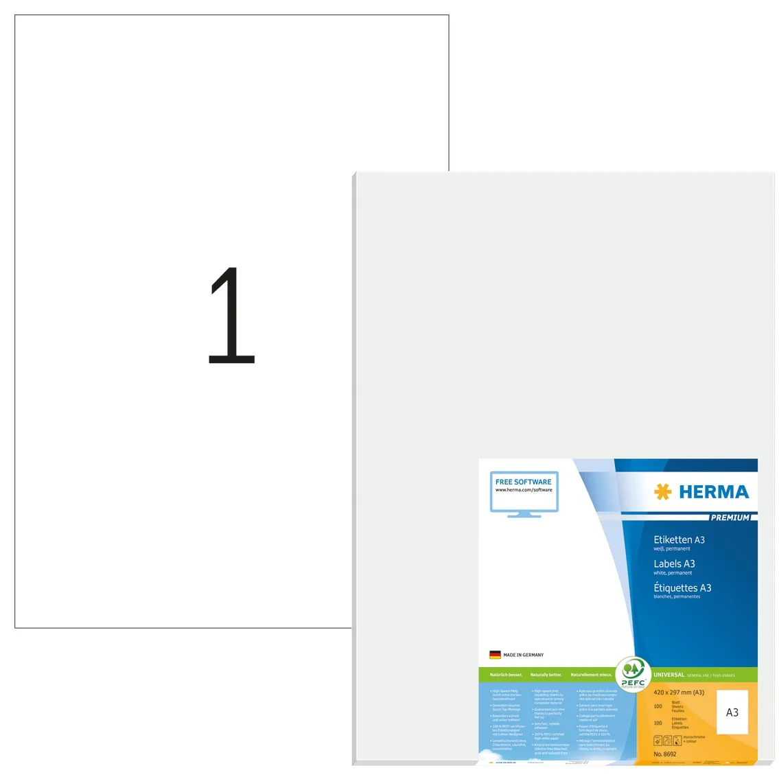 Herma label Premium 420x297 (100)