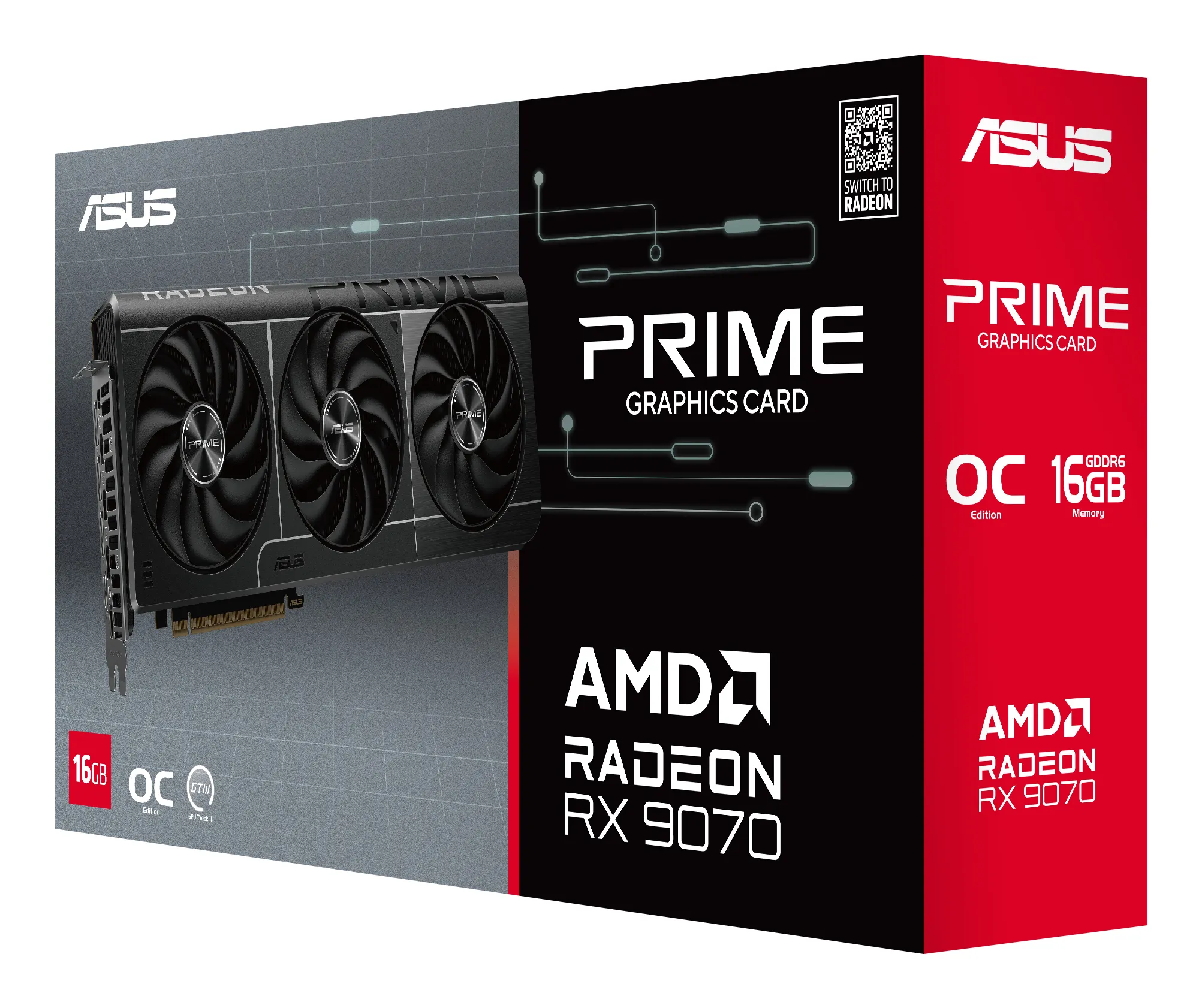 Asus Radeon RX 9070 Evo OC 16GB - Graphics card